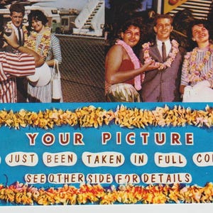 Outrigger Picture & Gift Shop Hawaii 1966 Werbekarte in Postkartengröße