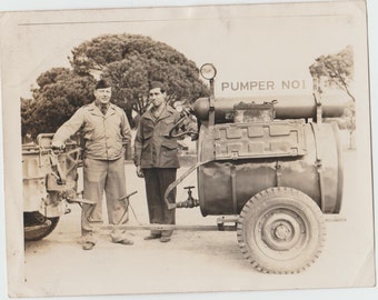 Original Photograph World War Two US Army Pumper Number One