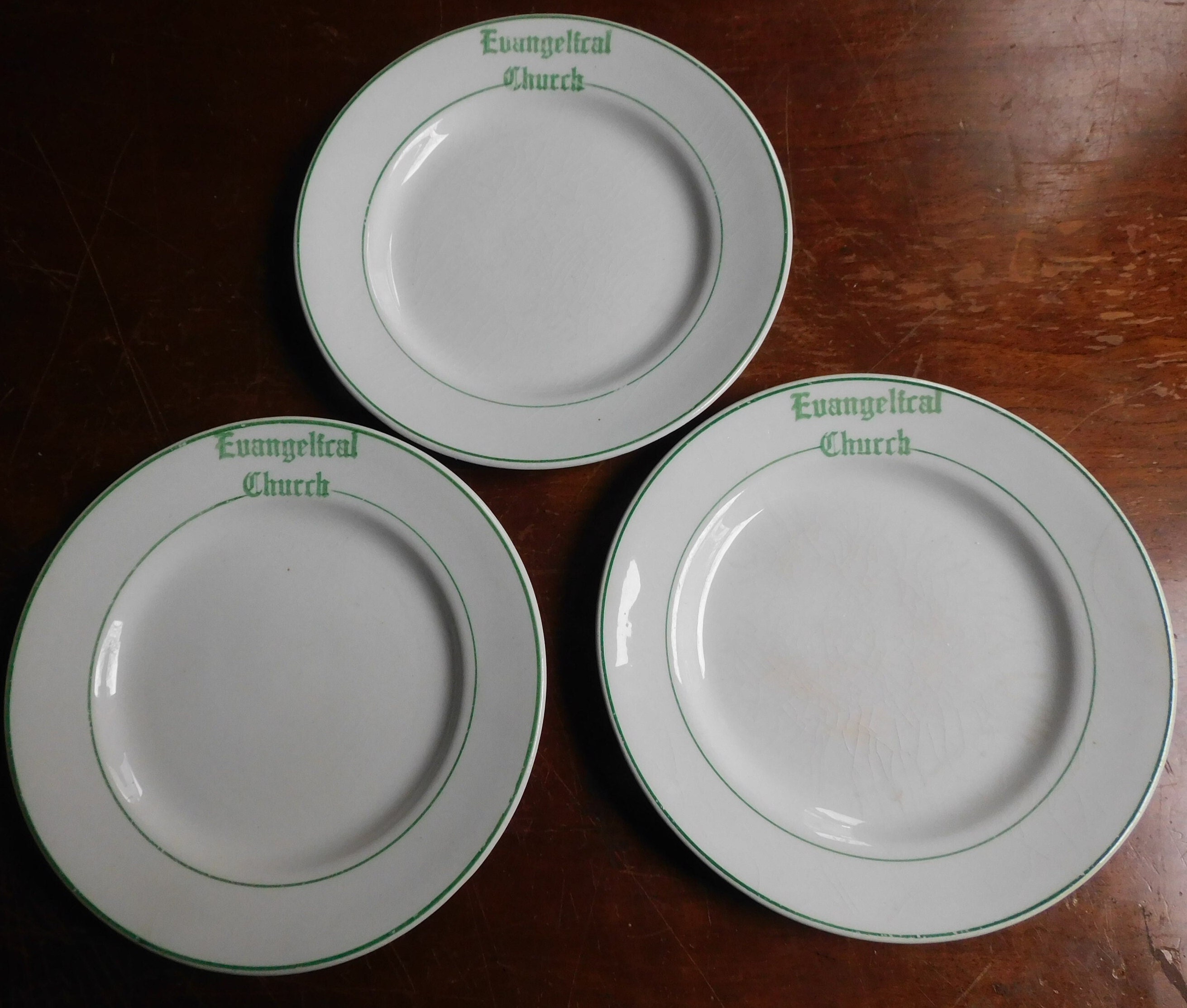 Vintage Church Plates - Etsy
