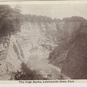 Letchworth Park, NY Quatre cartes postales anciennes