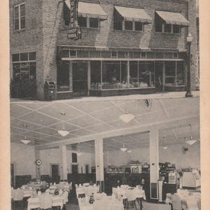 Manhattan Coffee Shoppe Sumter South Carolina SC 1920s Split View postcard