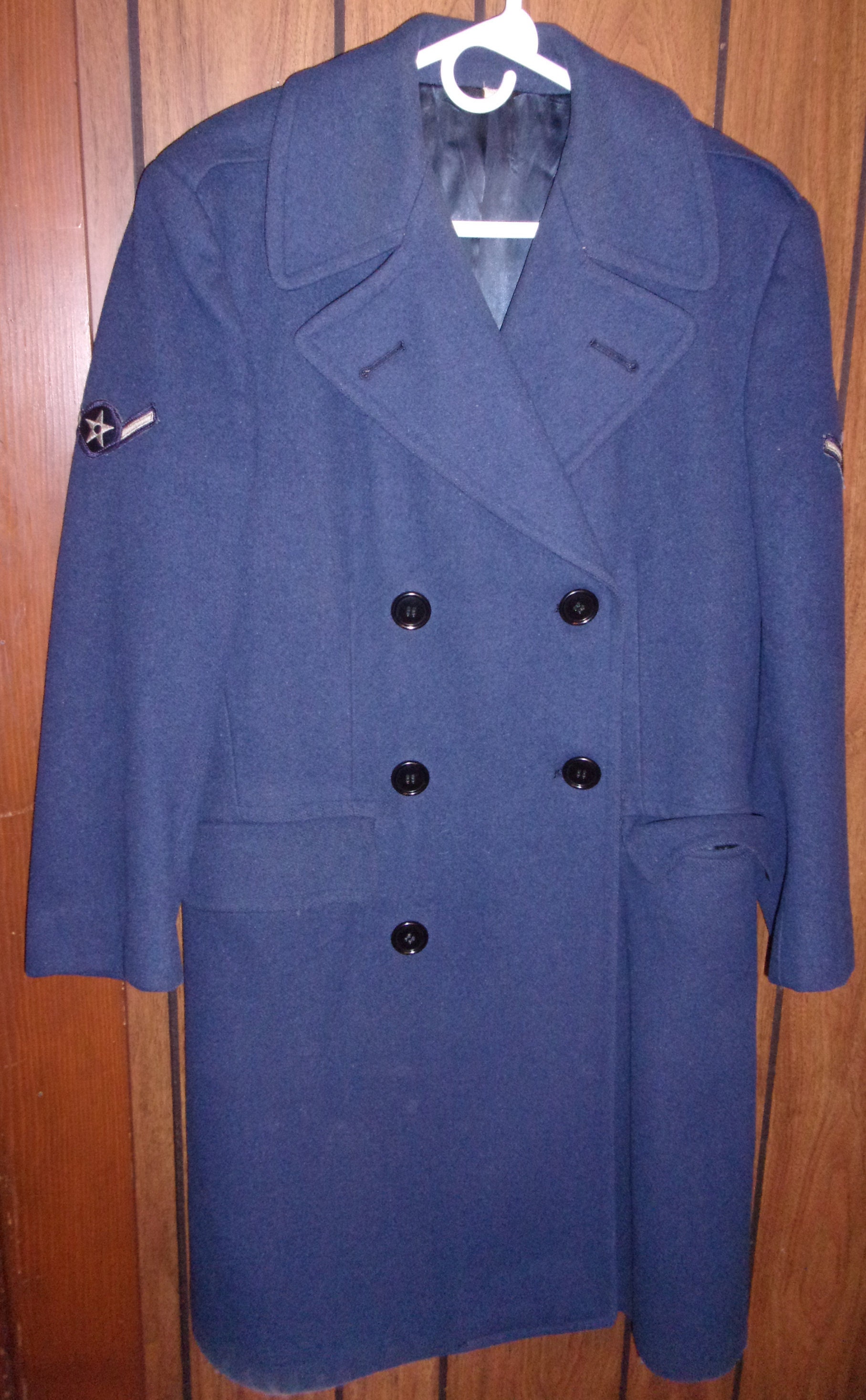 World War Two Era US Air Force Long Blue Wool Trench Coat Very - Etsy UK