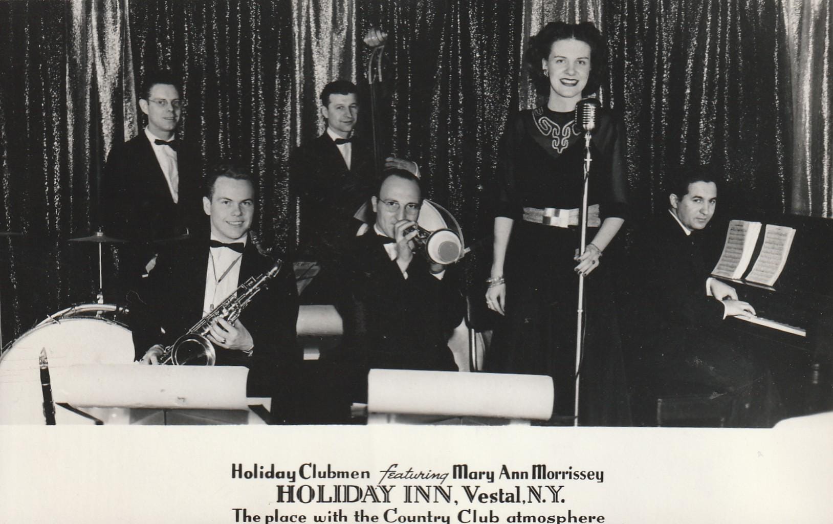 Holiday Clubmen Featuring Mary Ann Morrissey Holiday Inn Vestal NY Vintage  RPPC Postcard - Etsy