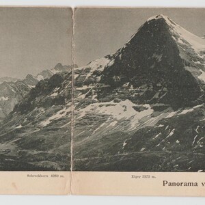 Panorama Vom Lauberhorn Cartolina tedesca tripla