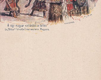 Hungary Magyar History Unusual UDB Postcard 1907 Or Older