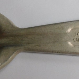 1950s Johnstown Sanitary Dairy Advertising Advertising Scoop and Bottle Opener Aluminum Metal