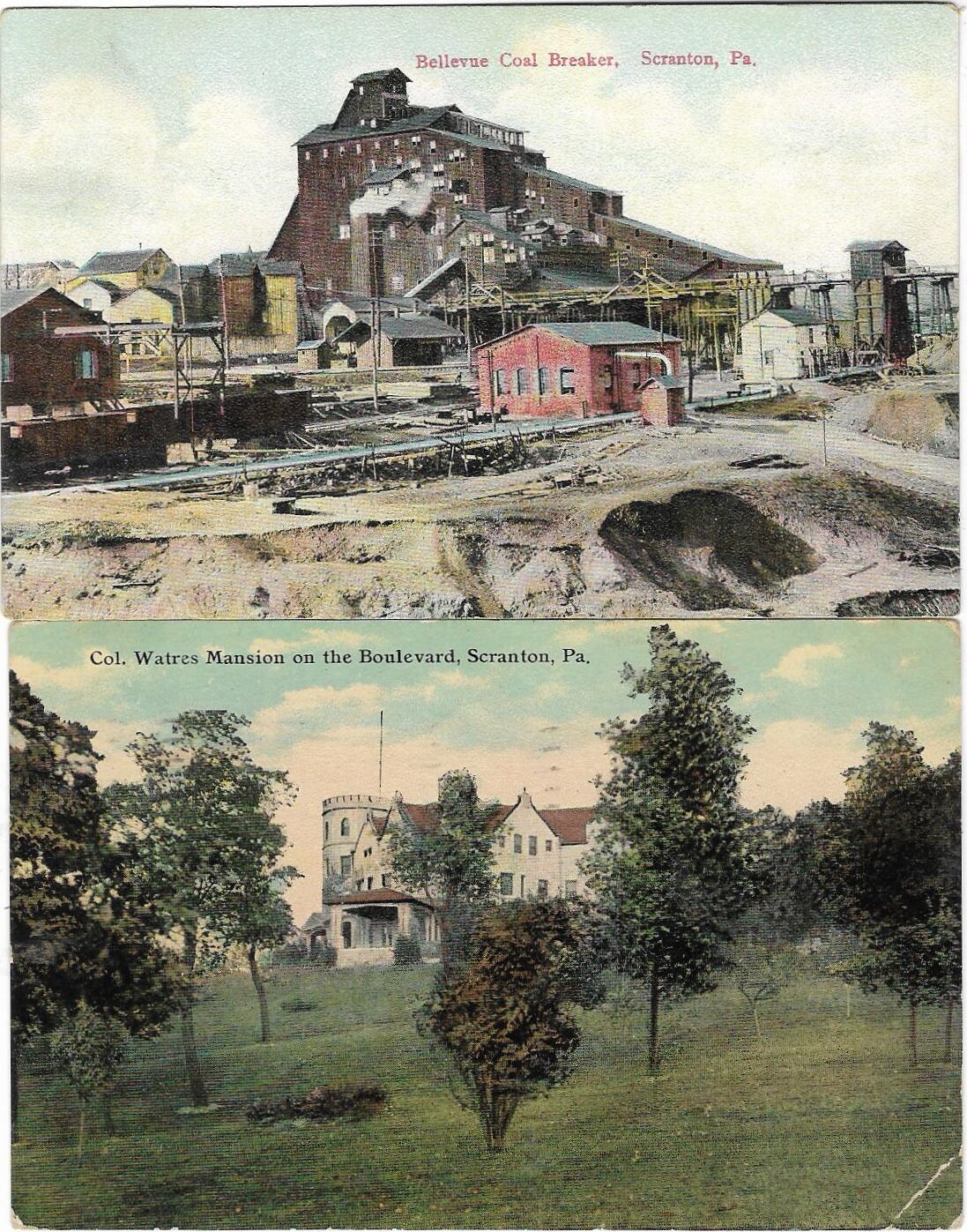 Ten Different Vintage Scranton Pa Postcards Etsy