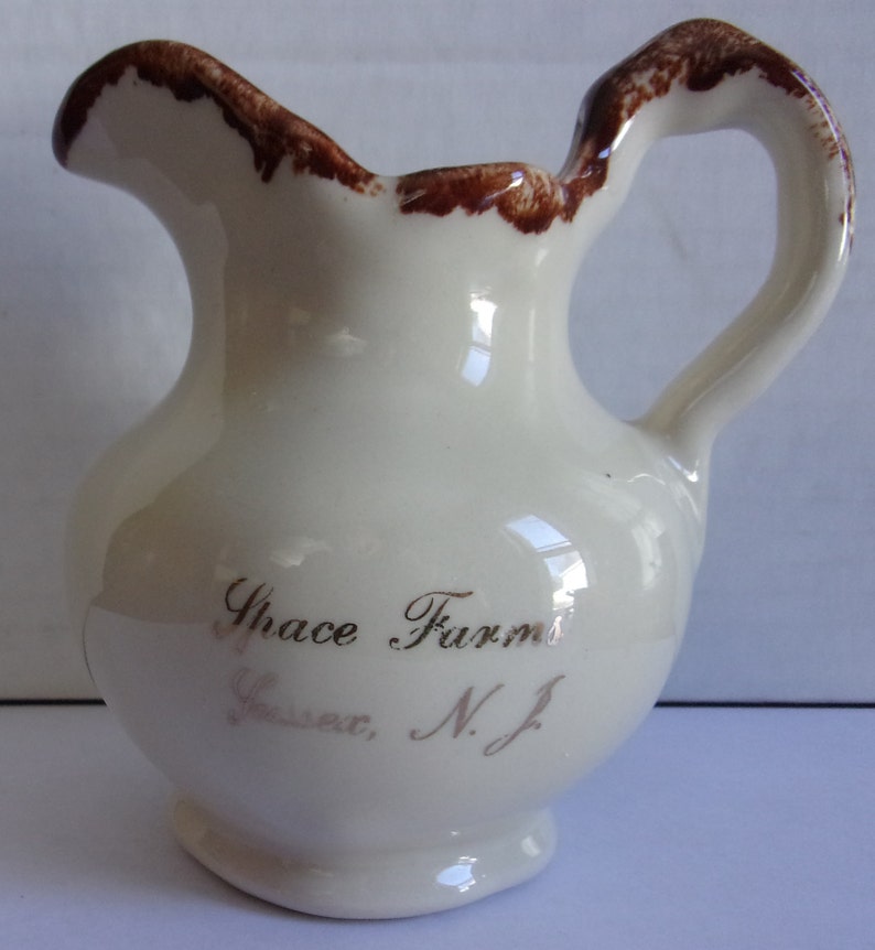 Space Farms Sussex NJ Vintage Small Pitcher