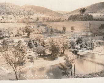 Cedar Run Pa 1948 RPPC Postkarte