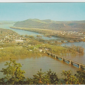 Northumberland Pa Three Ariel View Postcards Circa 1960