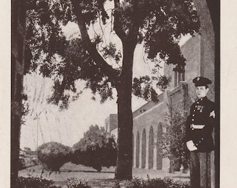 1944 US Marine Corps San Diego California Postcard Passed Examination