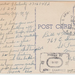 World War Two Soldier&#39;s Mail Postcards All APO Sent