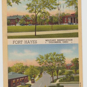 Fort Hayes Columbus Ohio 1942 Postkarte Soldaten Free Mail von C D Lampman