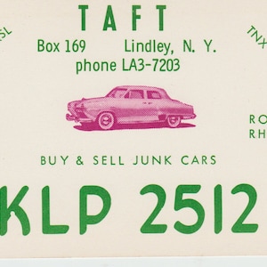 Lindley NY Two Mid 1960s CB Radio Postcards Cisco and Taft