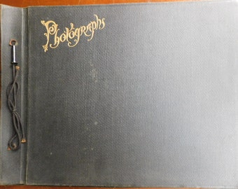 Vintage Photograph Album With 30 RPPC Postcards and Photographs Portage N.Y. and Niagara Falls N.Y.
