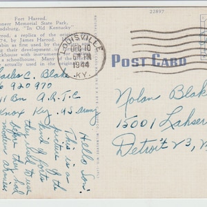 Cinco postales de Charles C Blake por correo gratuito a su hijo