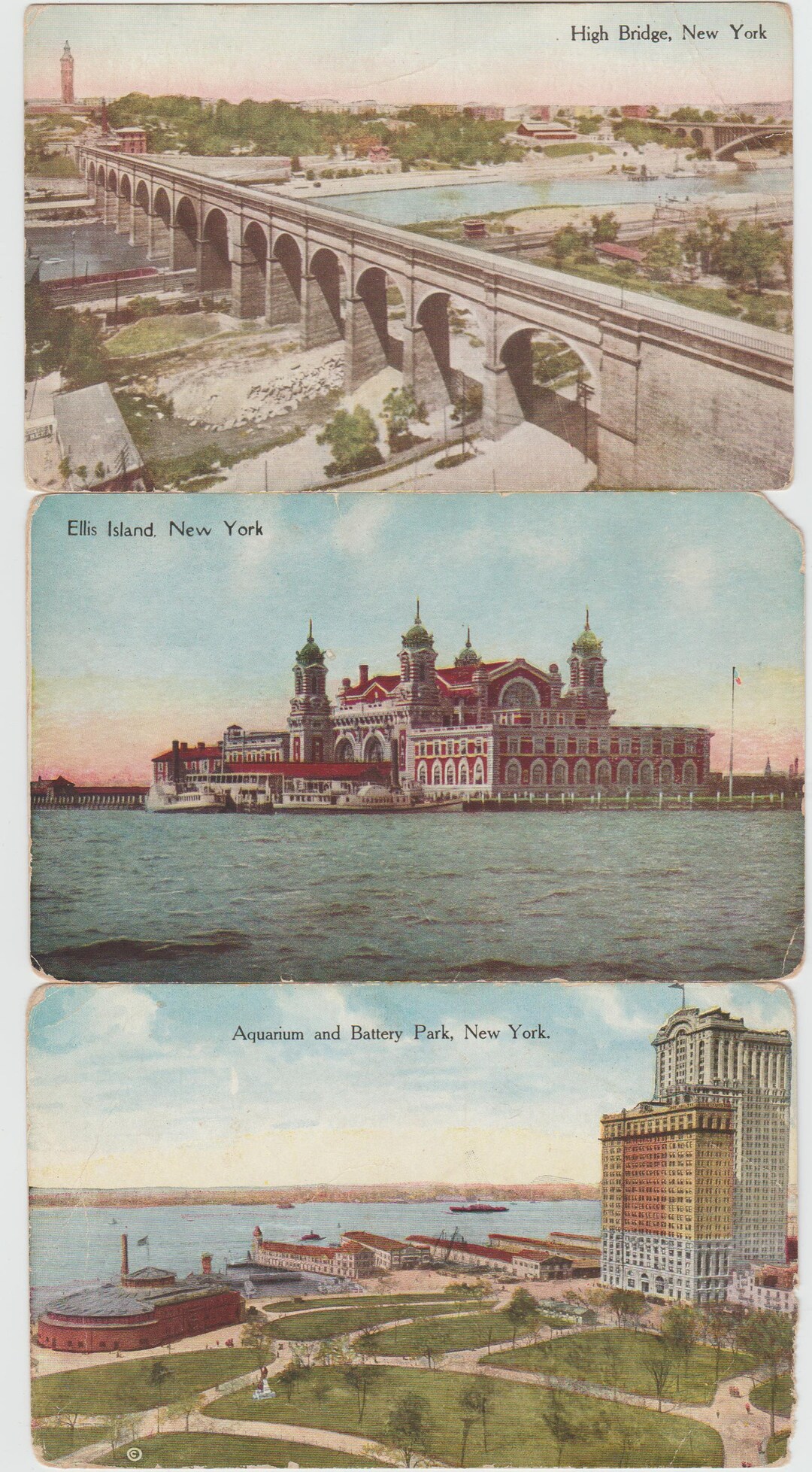 New York City Fifteen Postcards Circa 1915 Etsy