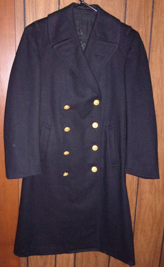 Us navy officer bridge coat Clearance