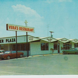 Cartolina del ristorante Vera's di Port Charlotte, Florida, anni '60