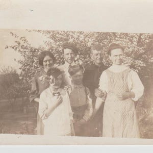 1910er Jahre RPPC Postkarte Named Menschen Wirth Familie