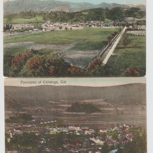 Calistoga Ca Zwei Circa 1908 Postkarten