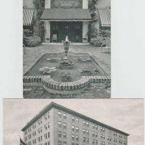 The Dodge Hotel Washington DC Dois cartões postais da década de 1920
