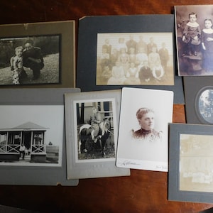 Eight 1900 or Older Cabinet Photographs