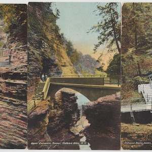 Watkins Glen Watkins NY Eleven Different Vintage Postcards