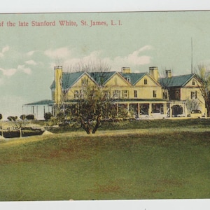 Carte postale Maison de feu Stanford White St James Long Island NY PEU COMMUN