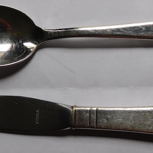 Waldorf Astoria Silver Plated Spoon and Knife
