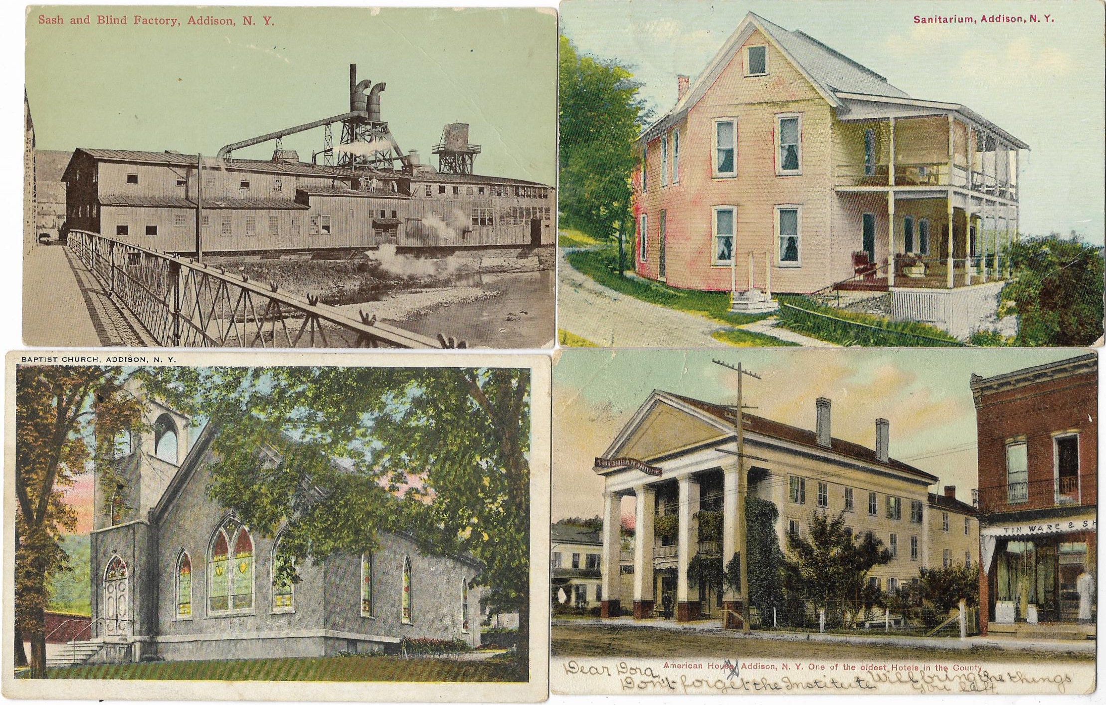 Addison NY Twelve Different Early 1900s Vintage Postcards Etsy