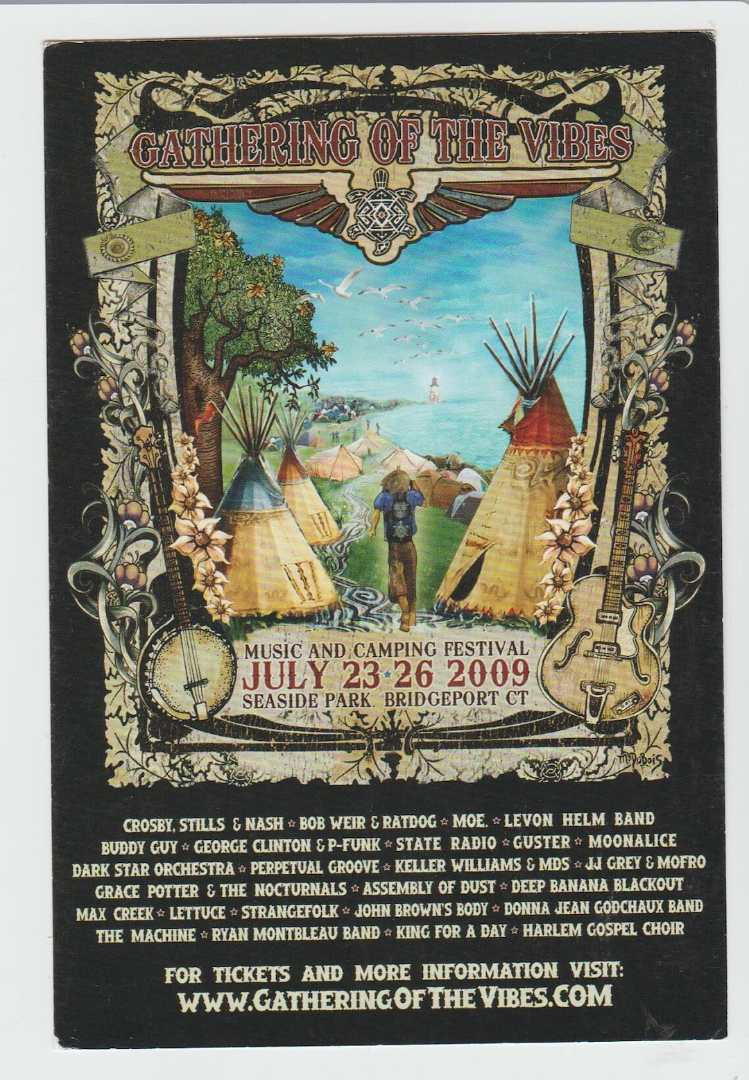 Gathering of the Vibes Seaside Park Bridgeport Ct Postcard Size