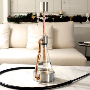 Custom Made Aluminum & Copper Modern Hookah Modern Shisha