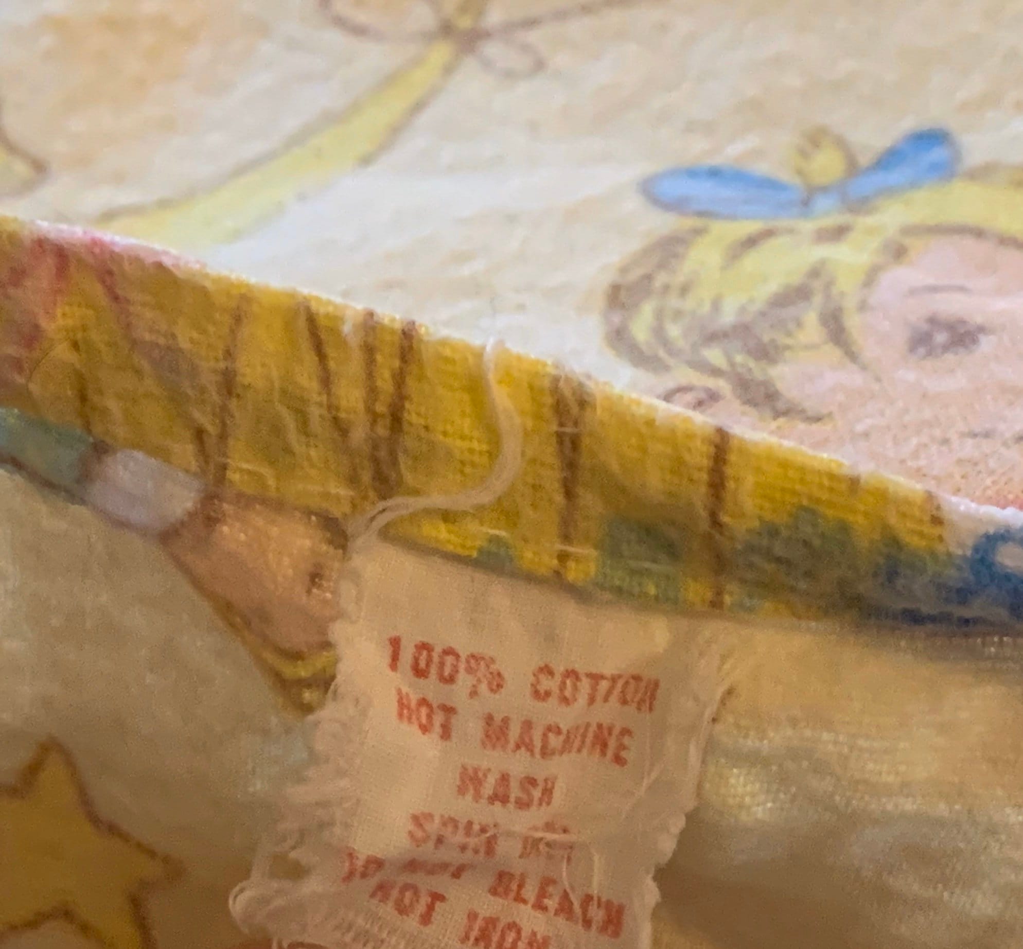 Vintage Flannelette Flat Sheet for Baby Cot Etsy