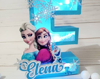 frozen letter etsy