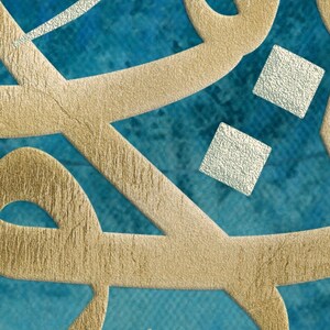 Abstract Islamic Wall Art-Peace and Serenity-Thuluth-Giclée Fine Art Print image 7