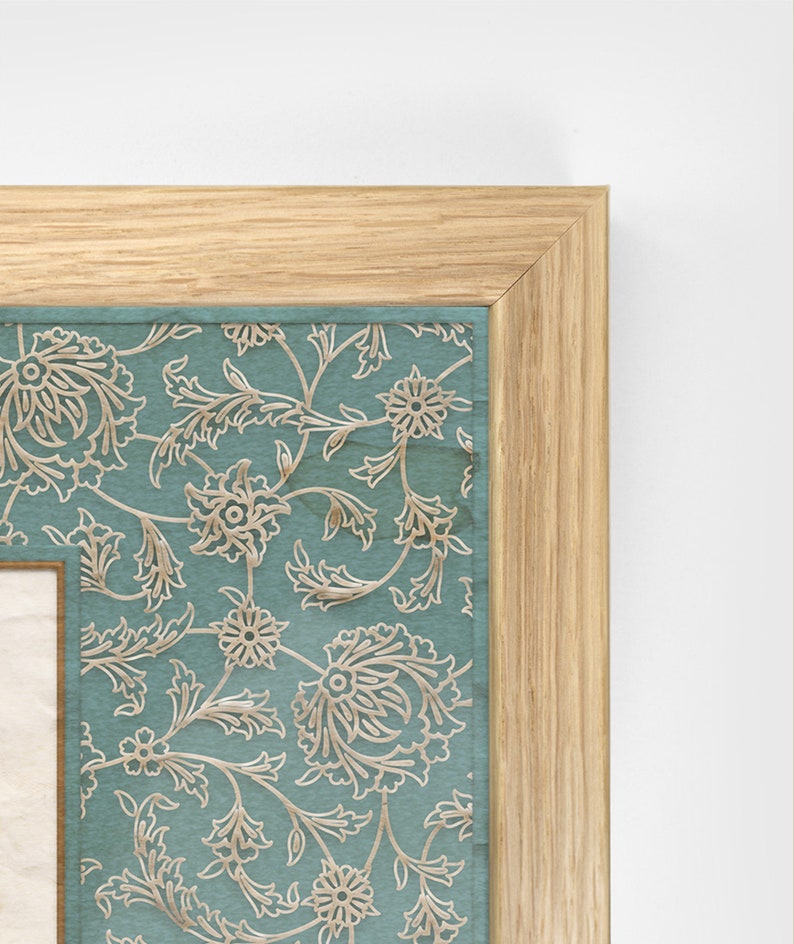 Framed Islamic Wall Art - 99 Names of Allah (Asmaul Husna) in Arabic Calligraphy - Ramadan 2024