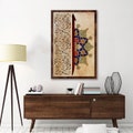 Traditional and Modern Islamic Art-Alif-Lohe Qurani-Thuluth-Sunbuli-Giclée Fine Art Print product logo