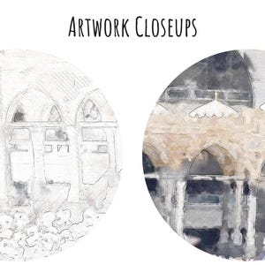 Intricate artistic detailing of the Kaaba in Makkah - Close-up Islamic Art for Home