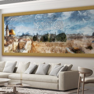 Palästinensische Kunst: Al Aqsa und Felsendom Moscheen