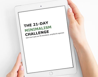 Minimalist Challenge, ebooks digital download PDF | the minimalist ebook motivation ebook pdf, 21 day challenge, 3 week challenge