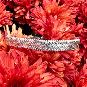 Vintage, Sterling Silver, Milor Herringbone Bracelet, 7 1/2", 6.4mm, 12.7 Grams
