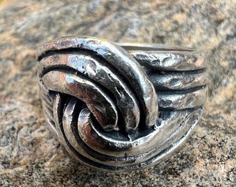 James Avery HTF Retired 14k Gold & Sterling Silver Bold Dome  Vintage James Avery Sterling Silver Domed Twist Sister Ring Retired Siz… main image 1