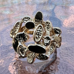 Vintage, 14K Gold, Yellow Gold, Nugget Ring, Size 5 1/2, 6.6 Grams