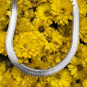 Vintage, Sterling Silver, Milor Reversible Herringbone Necklace, 28&quot; Long 7.7 mm, 33 Grams