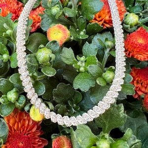 Vintage, Sterling Silver, Milor Italian Chain Link Necklace, 30&quot; Long By 3.4mm Wide, 22 Grams