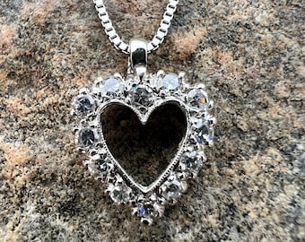 ネックレス・ペンダント VINTAGE HOLLYWOOD Petit Two Heart Necklace 4BNY565 Tiffany & Co. Diamond Heart Pendant - 66mint Fine Estate Jewelry