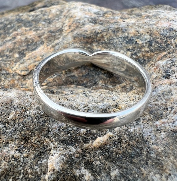 Vintage, Sterling Silver, Twist Ring, Size 9, 2.8… - image 3