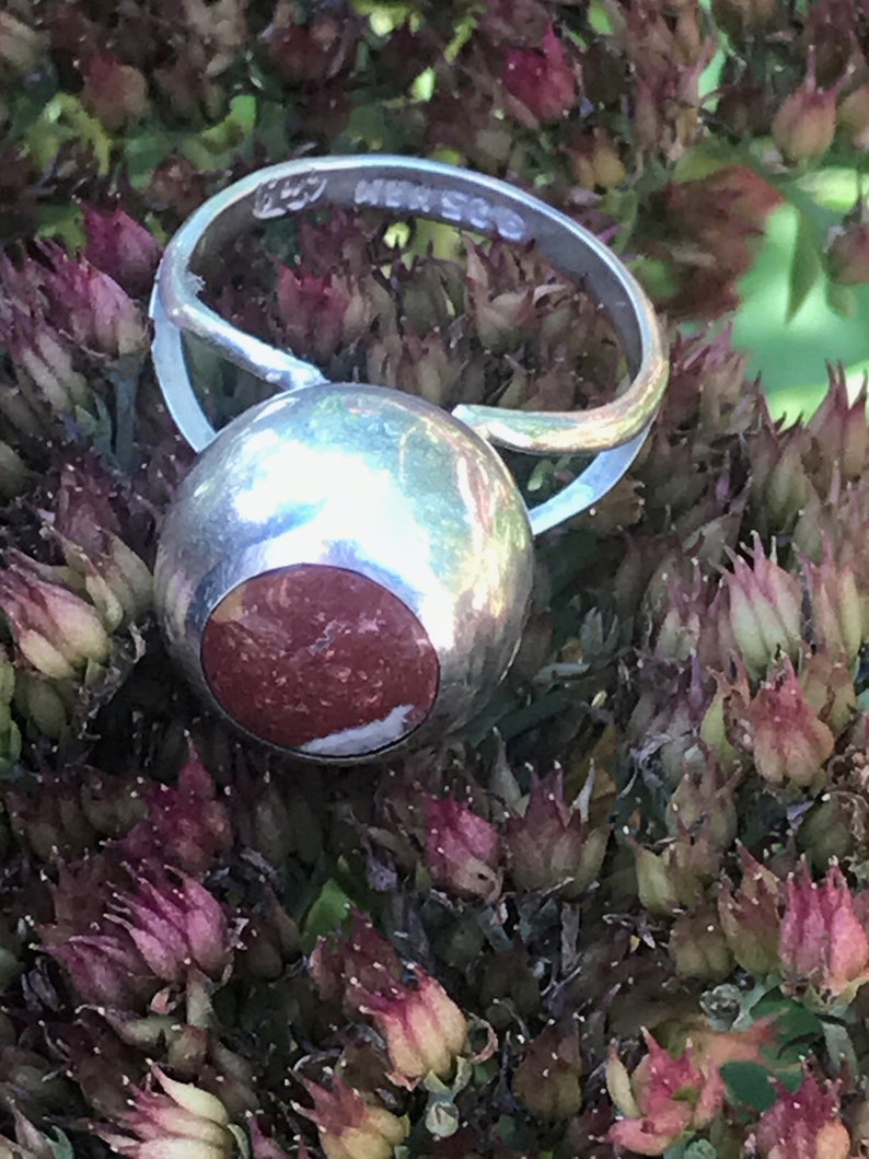 Sterling Silver Size 7 34 Vintage Dome Ball Unique Ring