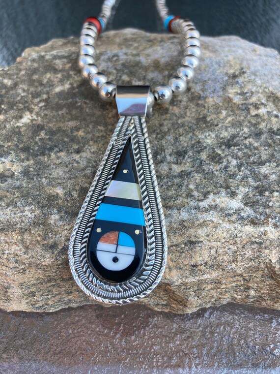Heavy 36 Gram Native American Navajo Sterling Silver Sunface Ring Heavy 36 Gram Native American Navajo Sterling Silver Sunface Ring